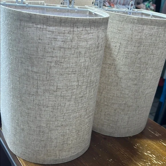 Elegant Cream Fabric Lamp Shade - Picture 1 of 5